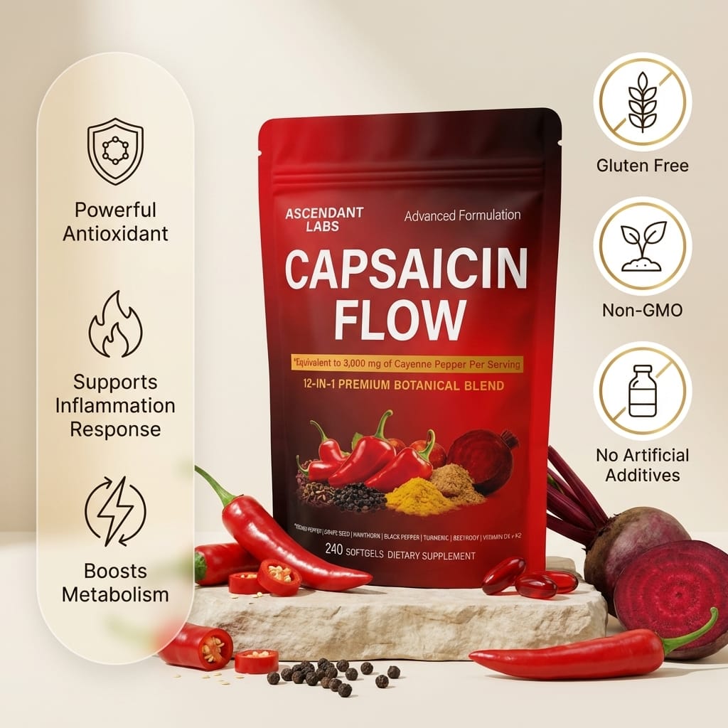 Capsaicin Flow - Cayenne Pepper Softgels 2