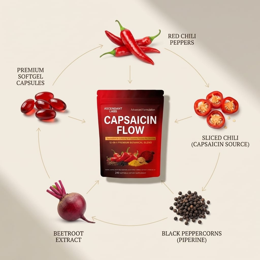 Capsaicin Flow - Cayenne Pepper Softgels 3